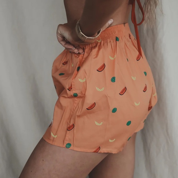 NWT CURATED BASICS FUN IN THE SUN☀️PATTERNED FASHION BOXERS-FRUITS🍉🍌🥝,S,BNWT - Picture 3 of 9